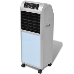 VidaXL Luchtkoeler draagbaar 120 w 8 l 385 m³/u 37,5x35x94,5 cm
