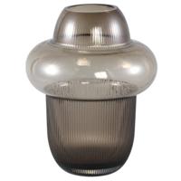 PTMD vaas marlene rookglas bruin 25,5 cm | 6 stuks