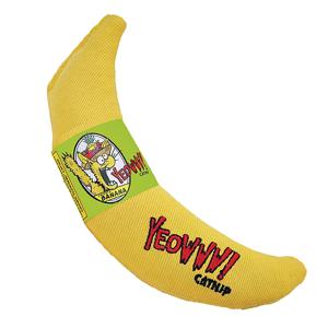 Yeowww banaan met catnip (18 CM)