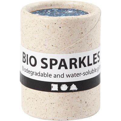 Creativ Company Bio glitter blauw, 10gr