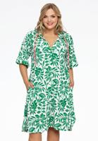 Yoek Tuniek met capuchon MYKONOS | Groen | Maat 46/48