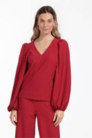 Studio Anneloes Lesha Top 12466 T-shirt Lange Mouw 3200 Dark Red
