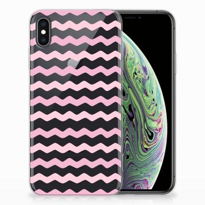 Apple iPhone Xs Max | TPU bumper | Waves Roze