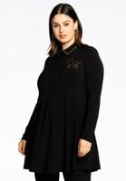 Yoek Tuniek wide bottom Flip | Zwart | Maat 38/40 Yoek Tuniek wide bottom Flip | Zwart | Maat 38/40