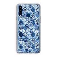 Blauw motief: Samsung Galaxy A20s Transparant Hoesje