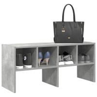 VidaXL Schoenenrek stapelbaar 89,5x30x40 cm betongrijs