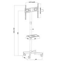 TV-standaard Maclean, professioneel, 32-55", op wielen, max. VESA 400x400, max. 25 kg, MC-949