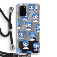 Gezichtjes: Samsung Galaxy S20 Plus Transparant Hoesje met koord