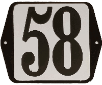 Huisnummer standaard nummer 58 - Warentuin mix