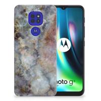 Motorola Moto G9 Play | E7 Plus | TPU | Siliconen hoesje | Marmer Grijs