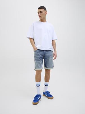 Jack & Jones Jjirick Jjicon I.k. Shorts Ge 129 Sn Korte Broeken Blue Denim