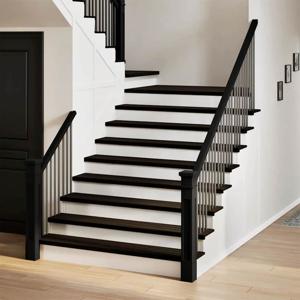 VidaXL Traptreden 2 st 120x30x2 cm massief eikenhout donkerbruin