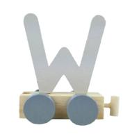 JeP kids houten treinletter W-offwhite
