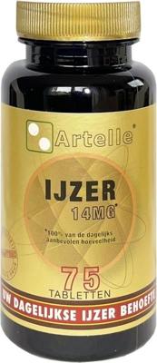 Artelle IJzer 14mg 75 Tabletten Artelle IJzer 14mg 75 Tabletten