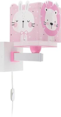 Dalber Kinderkamer wandlampBaby Jungle soft roze - 63119S