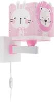 Dalber Kinderkamer wandlampBaby Jungle soft roze - 63119S