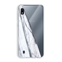 Gestreepte marmer: Samsung Galaxy A10 Transparant Hoesje
