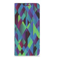 OPPO Reno6 5G Stand Case Abstract Green Blue