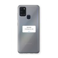 Reminder: Samsung Galaxy A21s Transparant Hoesje