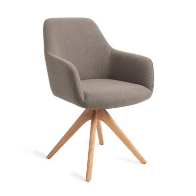 Jesper Home Eetkamerstoel 'Hiroo' Revolve Oak Natural, kleur Foggy Fusion