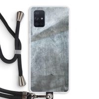 Grey Stone: Samsung Galaxy A71 Transparant Hoesje met koord Grey Stone: Samsung Galaxy A71 Transparant Hoesje met koord