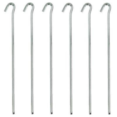 ProPlus Rotspennen / tentharingen - metaal - 12x stuks - 30 cm - kamperen - windscherm - tent ProPlus Rotspennen / tentharingen - metaal - 12x stuks - 30 cm - kamperen - windscherm - tent