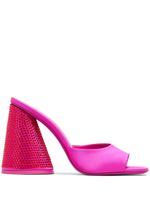 The Attico mules Luz 105 mm en cuir - Rose - thumbnail