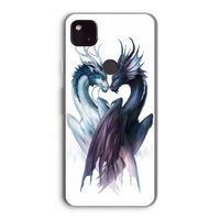 Yin Yang Dragons: Google Pixel 4a 5G Transparant Hoesje