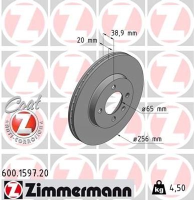 Remschijf Coat Z 600159720