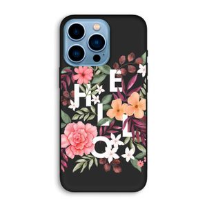 Hello in flowers: iPhone 13 Pro Biologisch afbreekbaar hoesje