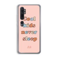 Cool Kids Never Sleep: Xiaomi Mi Note 10 Transparant Hoesje Cool Kids Never Sleep: Xiaomi Mi Note 10 Transparant Hoesje