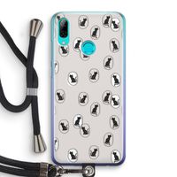 Miauw: Huawei P Smart (2019) Transparant Hoesje met koord