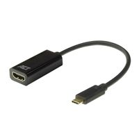 ACT AC7310 video kabel adapter 0,15 m USB Type-C HDMI Type A (Standaard) Zwart - thumbnail