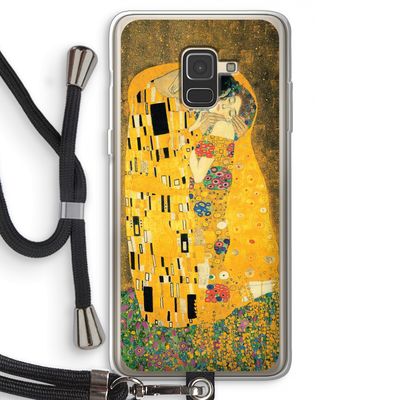Der Kuss: Samsung Galaxy A8 (2018) Transparant Hoesje met koord