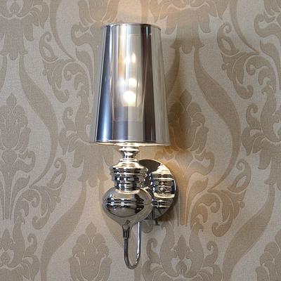 Eenvoudige moderne studie Living Room slaapkamer bed lamp mode creatieve corridor gangpad foyer wand lamp maat: S (zilver)