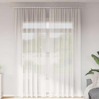 Gordijnen met lussen 2 st 140x260 cm wit Gordijnen met lussen 2 st 140x260 cm wit