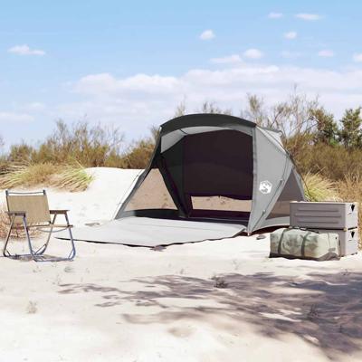 Strandtent 2-persoons waterdicht grijs
