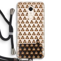 Poop emoji: Xiaomi Redmi 5 Transparant Hoesje met koord