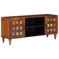 TV-kast Walnotenhout 105 x 33,5 x 46 cm Massief Mango Hout