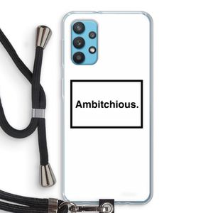 Ambitchious: Samsung Galaxy A32 4G Transparant Hoesje met koord
