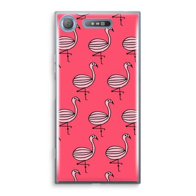 Flamingo: Sony Xperia XZ1 Transparant Hoesje
