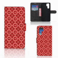 Huawei P30 Pro Telefoon Hoesje Batik Rood