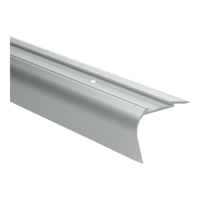 Küberit - Trapneusprofiel 707 A zilver zonder inleg - 250 cm