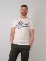 50% korting - Petrol Industries Heren Artwork T-shirt Antique Wit - S - thumbnail