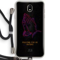 Praying For My Haters: Samsung Galaxy J7 (2017) Transparant Hoesje met koord