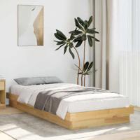 Bedframe zonder matras 90x190 cm massief hout eiken - thumbnail