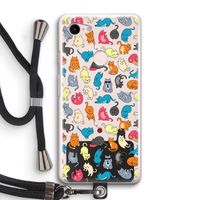 Kleurrijke katten: Pixel 3 Transparant Hoesje met koord