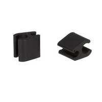 Elvedes kabelclips duo pvc 4,1 mm + 4,1 mm zwart (50 stuks) Elvedes kabelclips duo pvc 4,1 mm + 4,1 mm zwart (50 stuks)