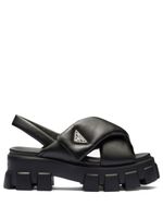 Prada sandales Monolith 55 mm en cuir Nappa - Noir