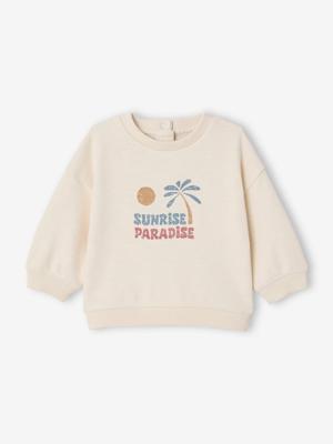 Babysweater voor jongens ecru
